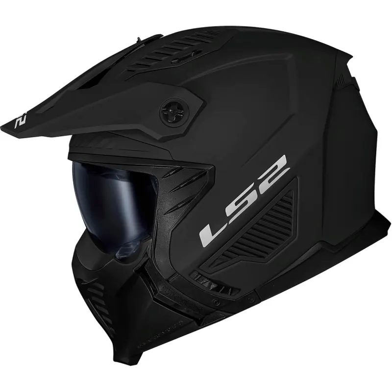 Capacete LS2 OF606 Drifter Preto Fosco Aberto - Preto Fosco