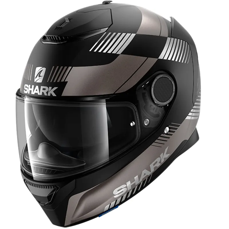 Capacete Shark Spartan 1.2 Strad Fosco KAS Fechado - 